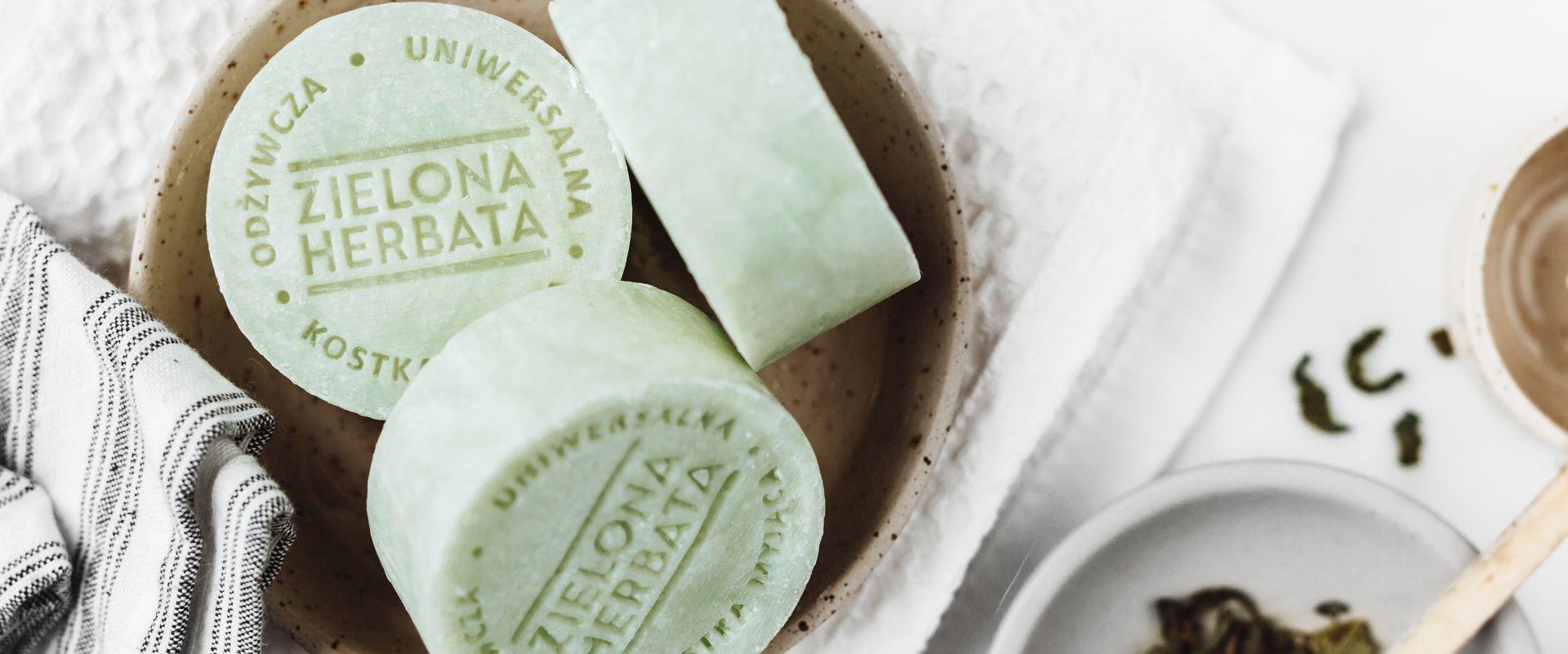 Uniwersalna kostka do mycia Zielona Herbata od Ministerstwa Dobrego Mydła